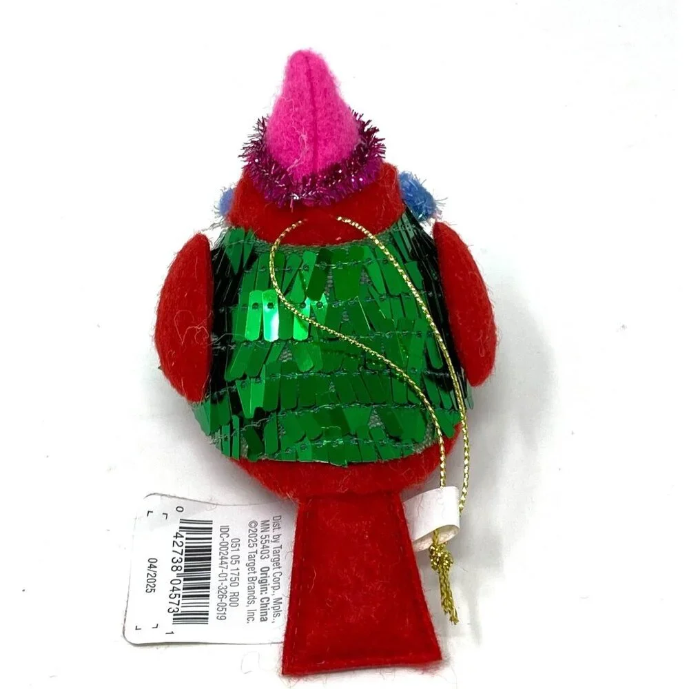 Target Christmas Fabric Festive Featherly Friends™ with Top Hat - Wondershop™